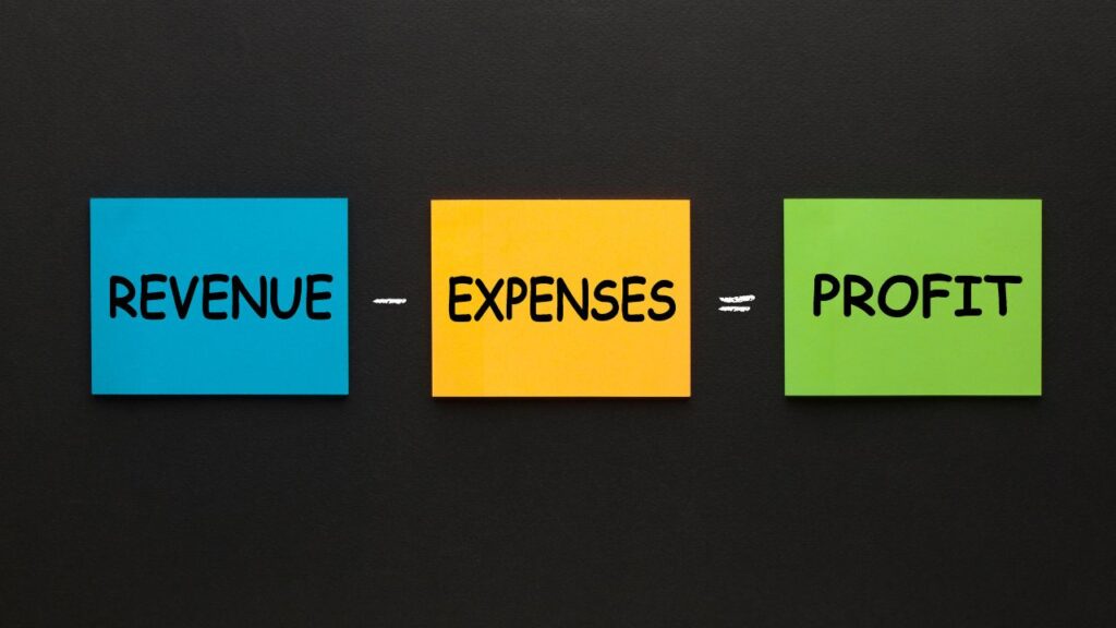 What is the difference between profit and revenue?